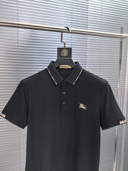 Burberry Embroidered Logo Piqué Cotton Polo Shirt – 2026SS