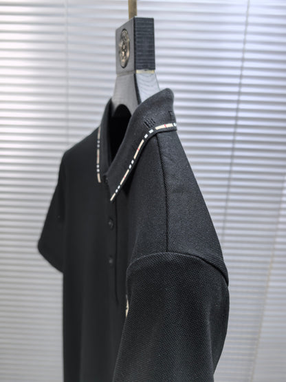 Burberry Embroidered Logo Piqué Cotton Polo Shirt – 2026SS