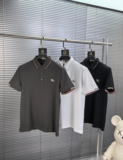 Burberry Embroidered Logo Piqué Cotton Polo Shirt – 2026SS