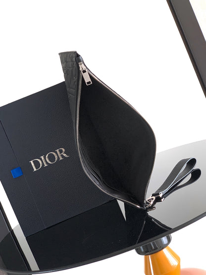 Dior Gravity Leather A4 Clutch Bag