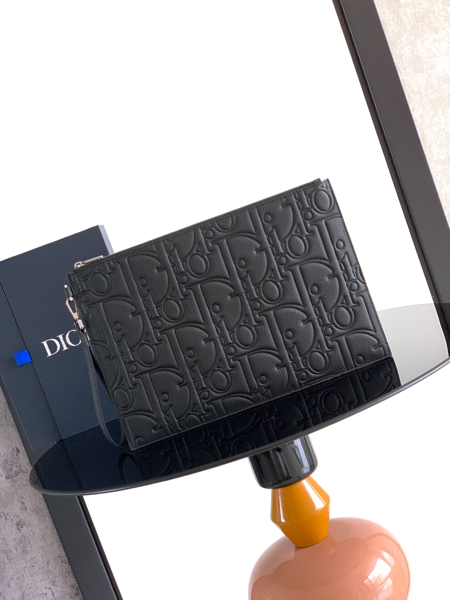 Dior Gravity Leather A4 Clutch Bag
