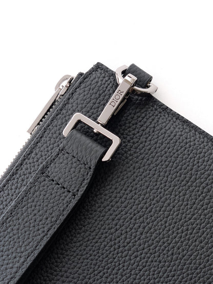 Dior Gravity A4 Pouch – Grained Leather