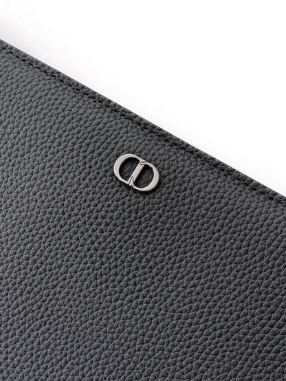 Dior Gravity A4 Pouch – Grained Leather