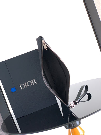 Dior Gravity Leather A4 Clutch Bag