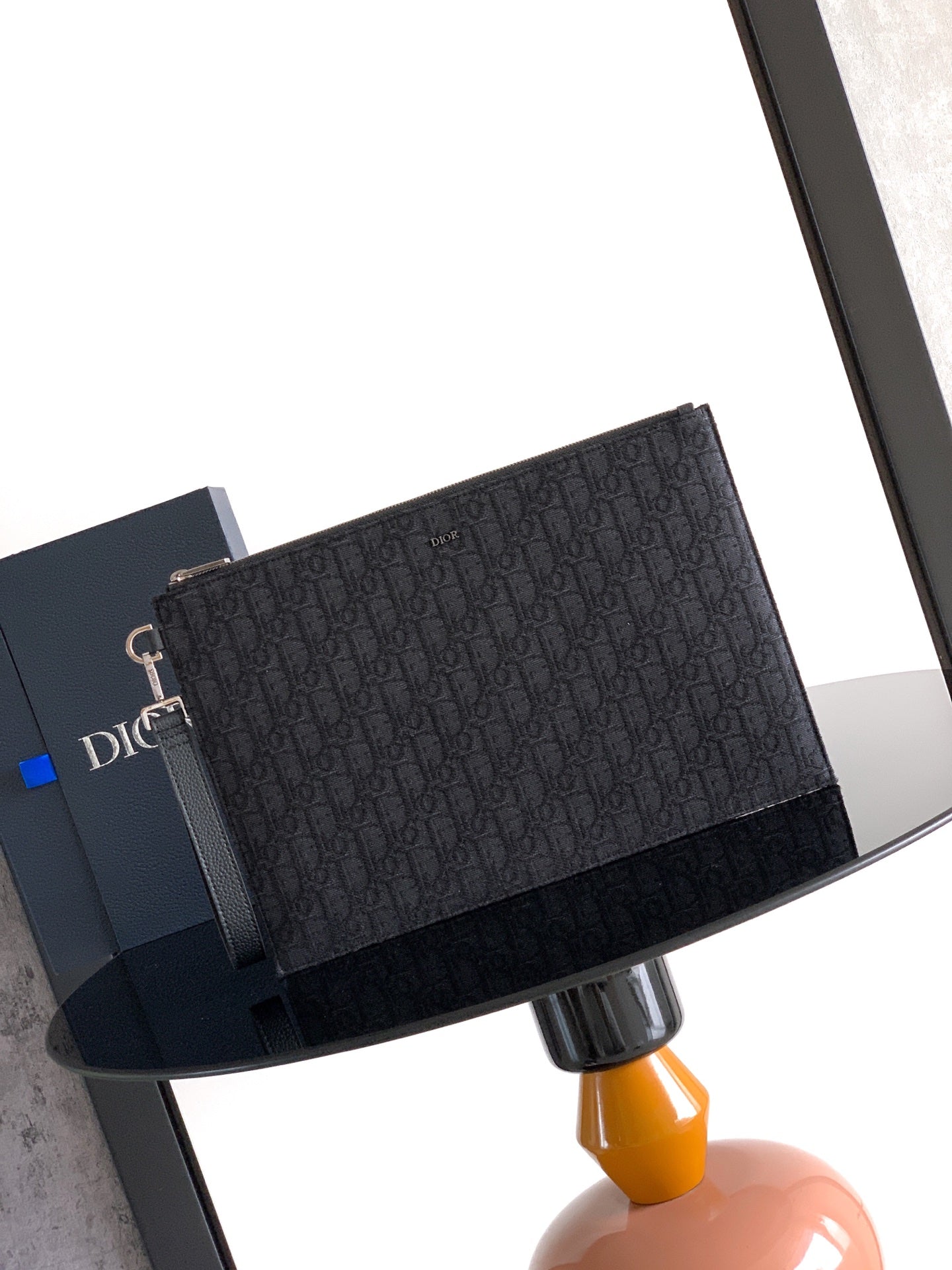 Dior Gravity Leather A4 Clutch Bag