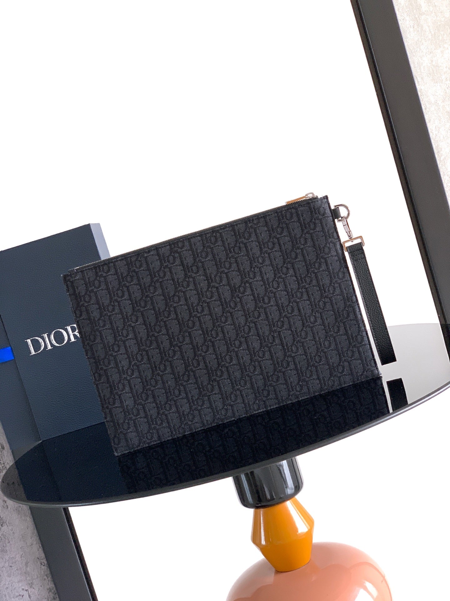 Dior Gravity Leather A4 Clutch Bag