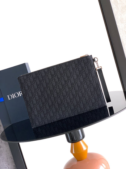 Dior Gravity Leather A4 Clutch Bag