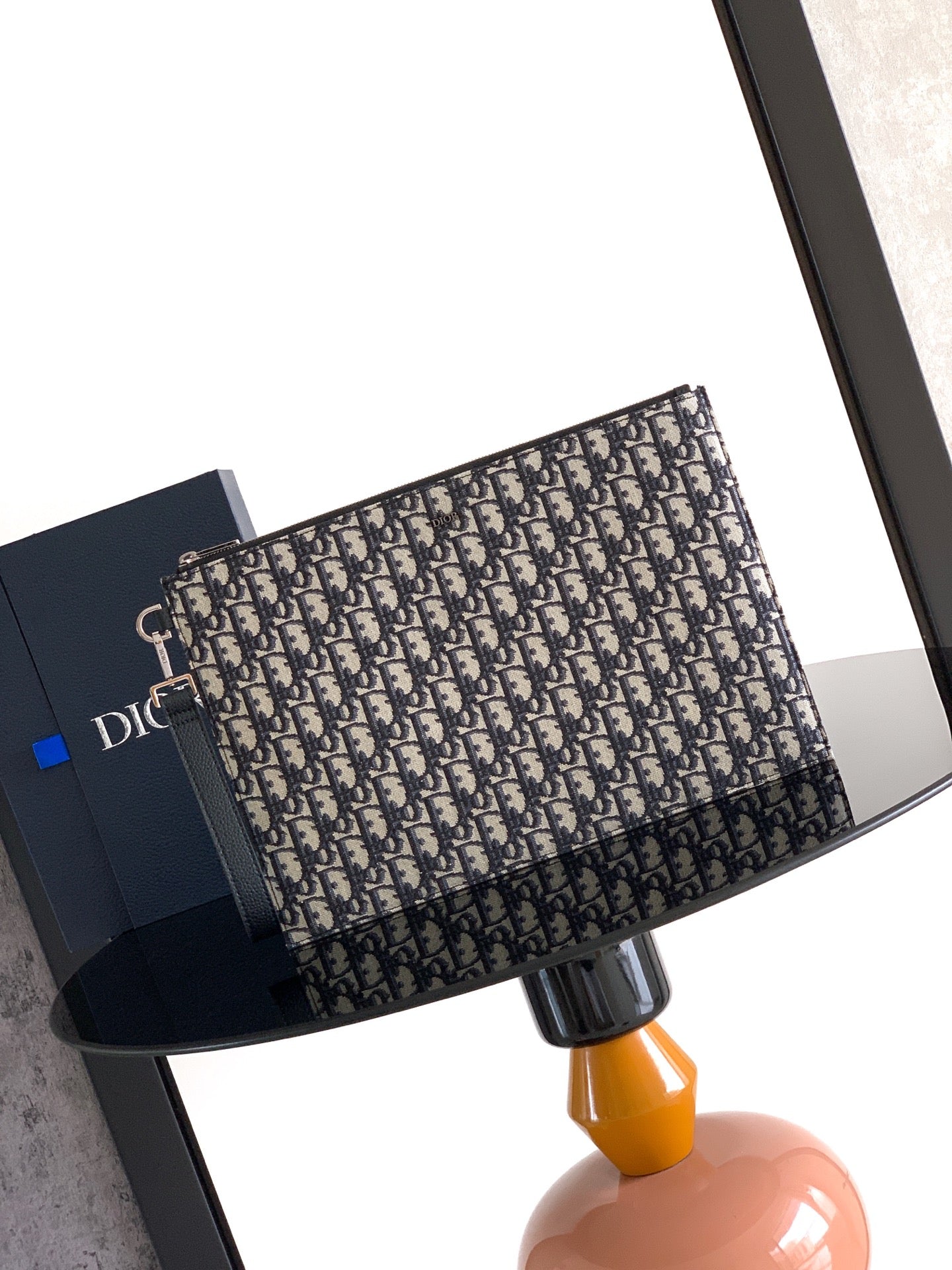 Dior Gravity Leather A4 Clutch Bag