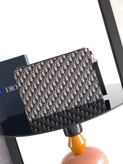 Dior Gravity Leather A4 Clutch Bag
