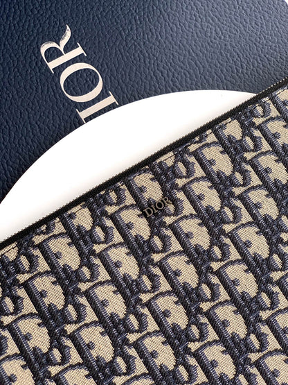Dior Gravity Leather A4 Clutch Bag