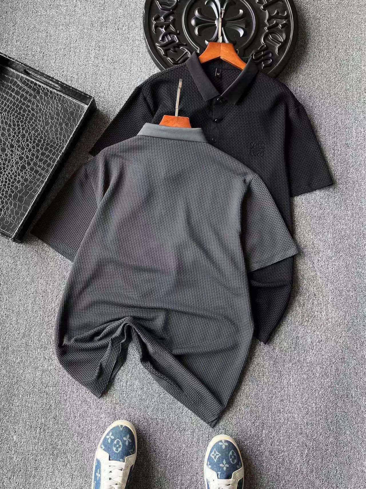 Loewe Seamless 3D Fishbone Polo Shirt
