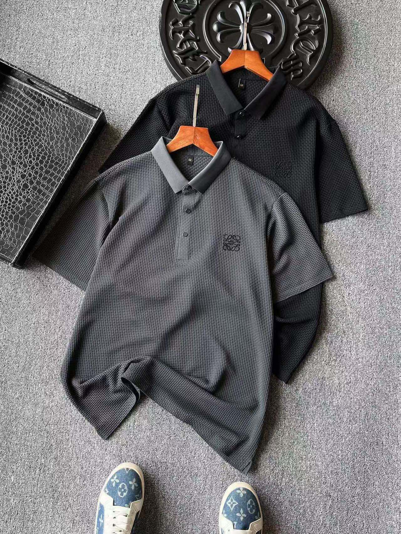 Loewe Seamless 3D Fishbone Polo Shirt