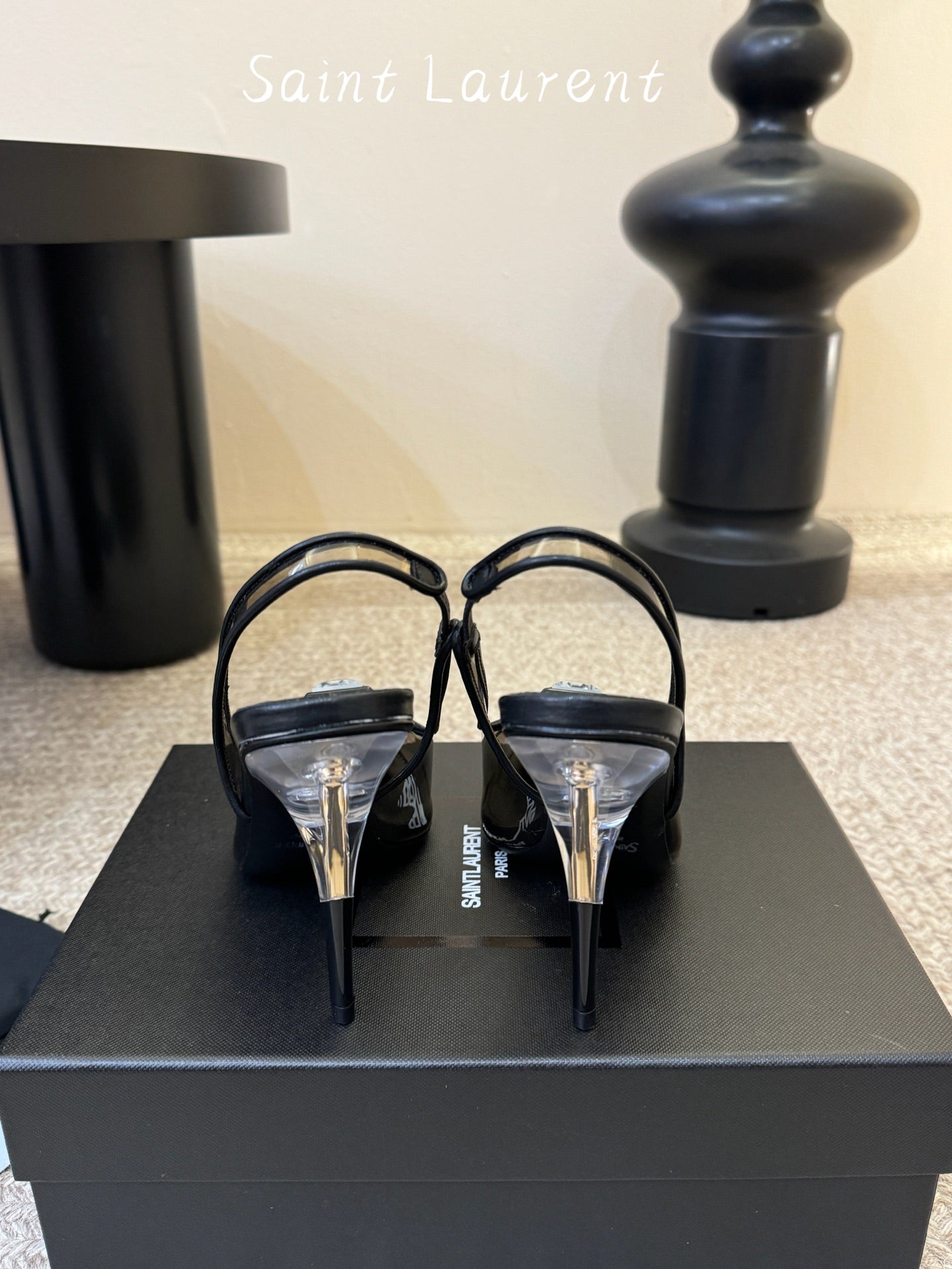 Saint Laurent Pointed-Toe Strappy Heeled Sandals – 26SS