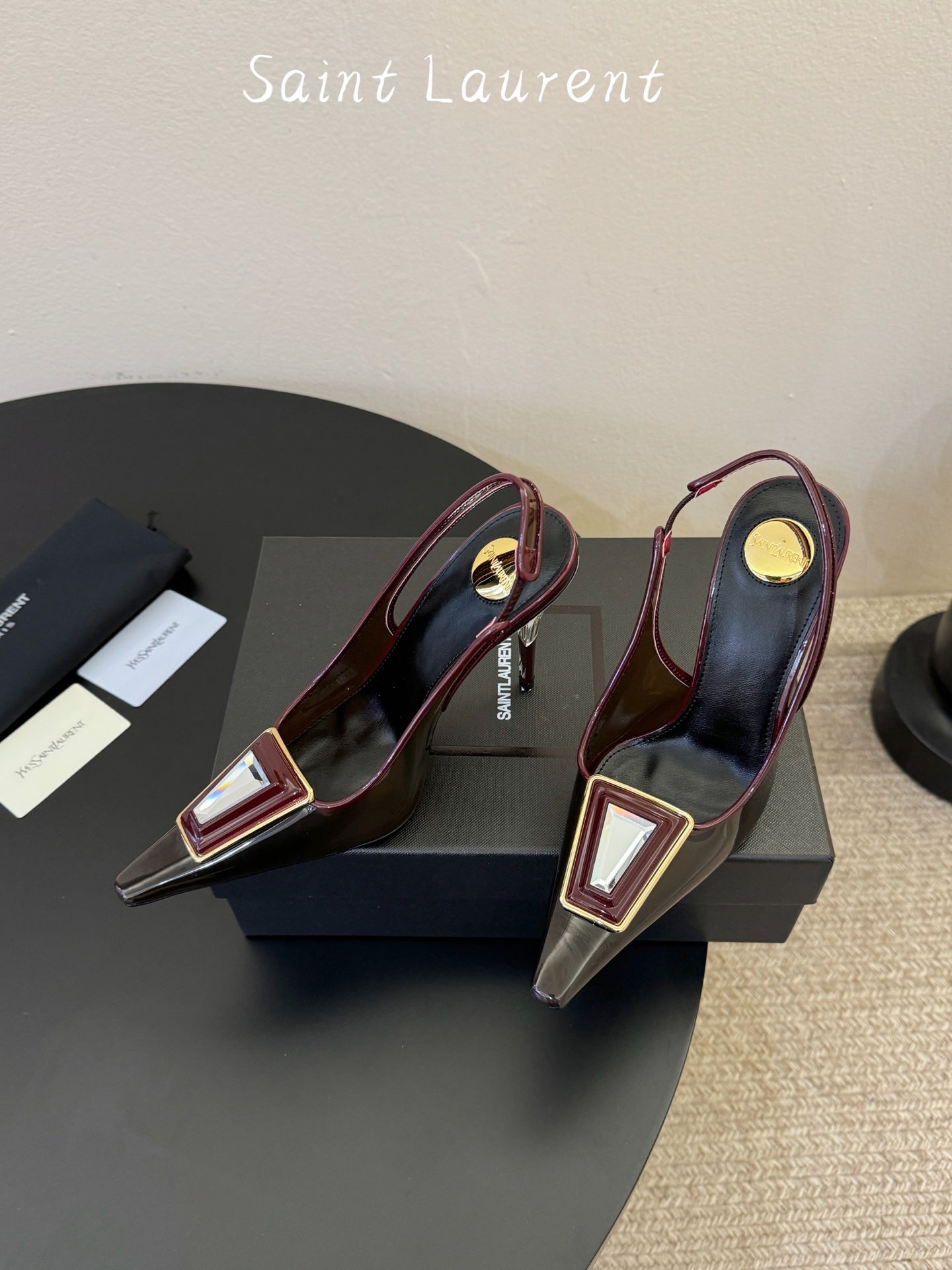 Saint Laurent Pointed-Toe Strappy Heeled Sandals – 26SS