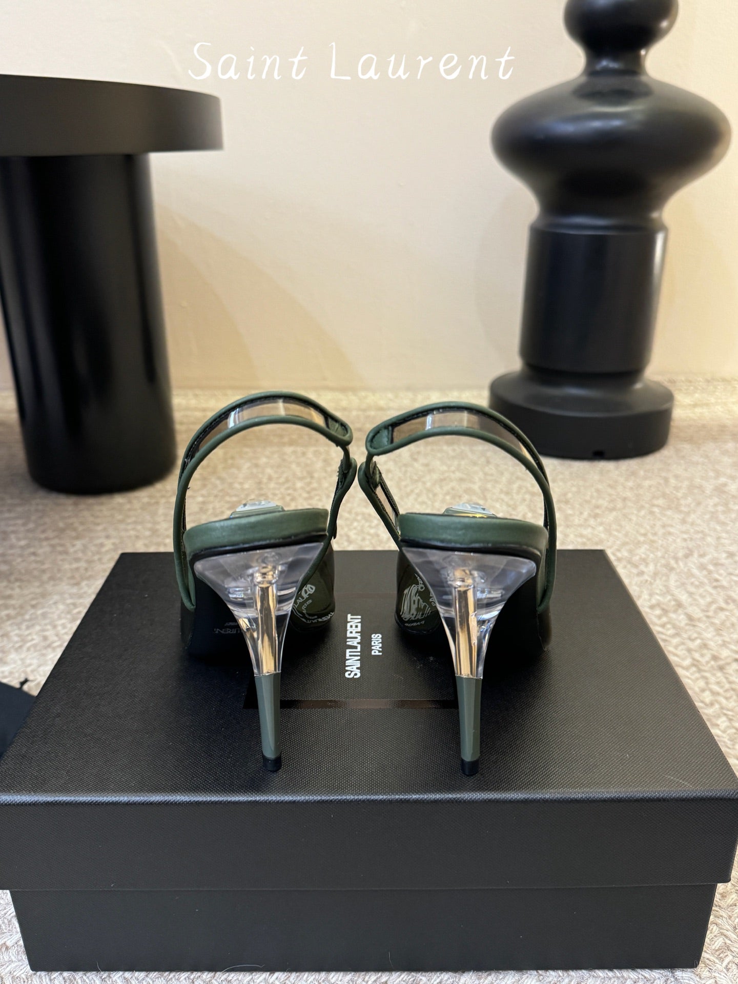 Saint Laurent Pointed-Toe Strappy Heeled Sandals – 26SS