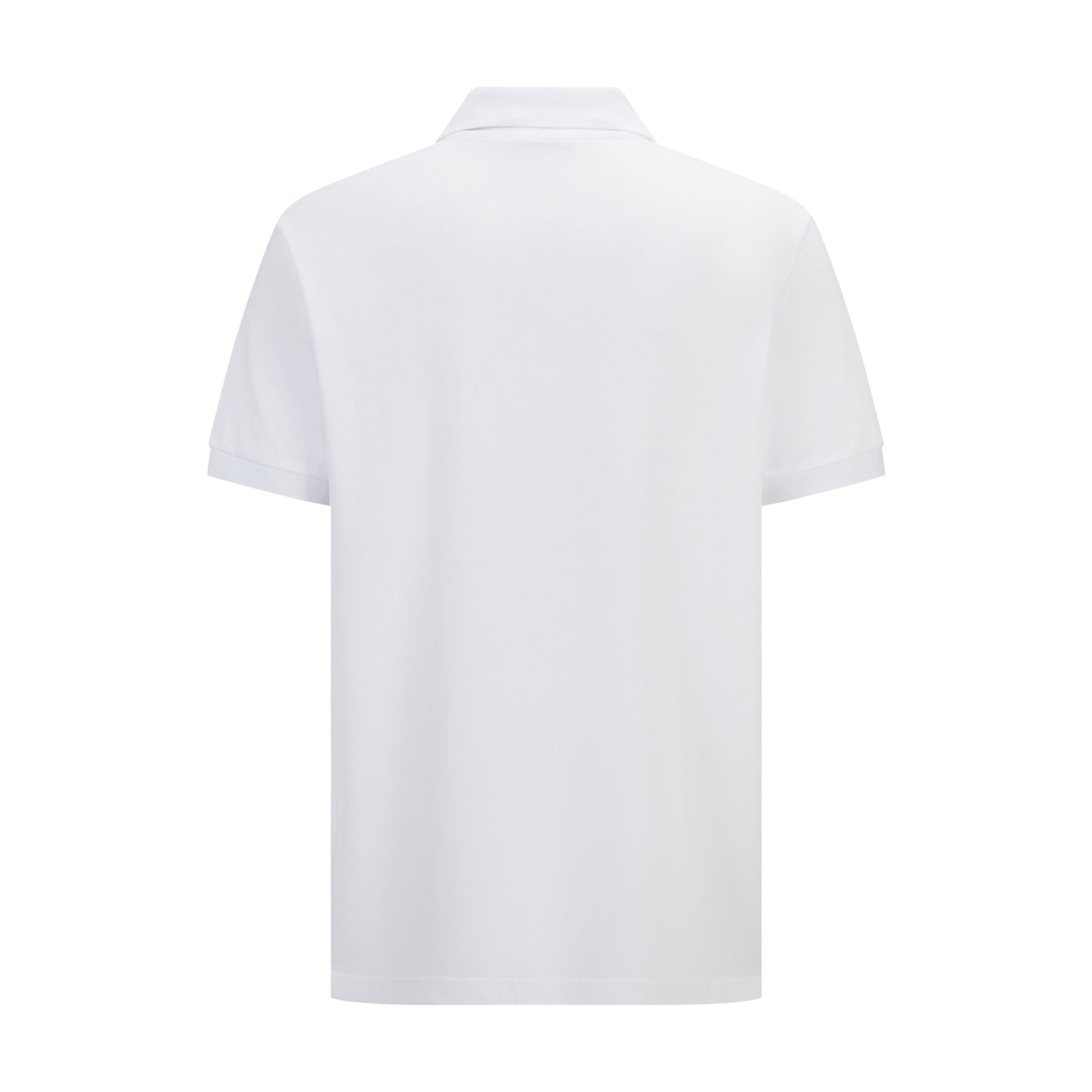 Moncler Logo Ribbed Collar Polo Shirt