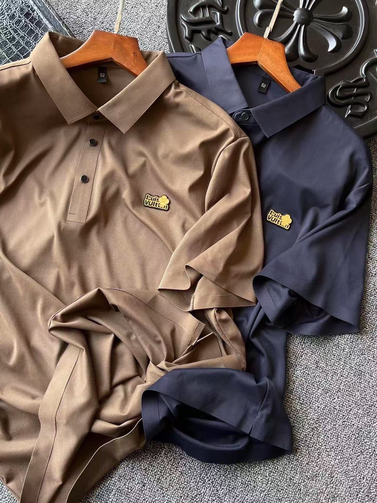 Louis Vuitton Ice Oxygen Silk Seamless Polo Shirt