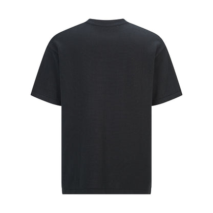 Louis Vuitton Leather Patch Embroidery Knit Sweater
