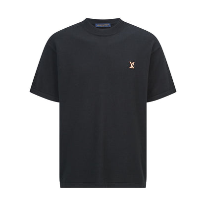 Louis Vuitton Leather Patch Embroidery Knit Sweater