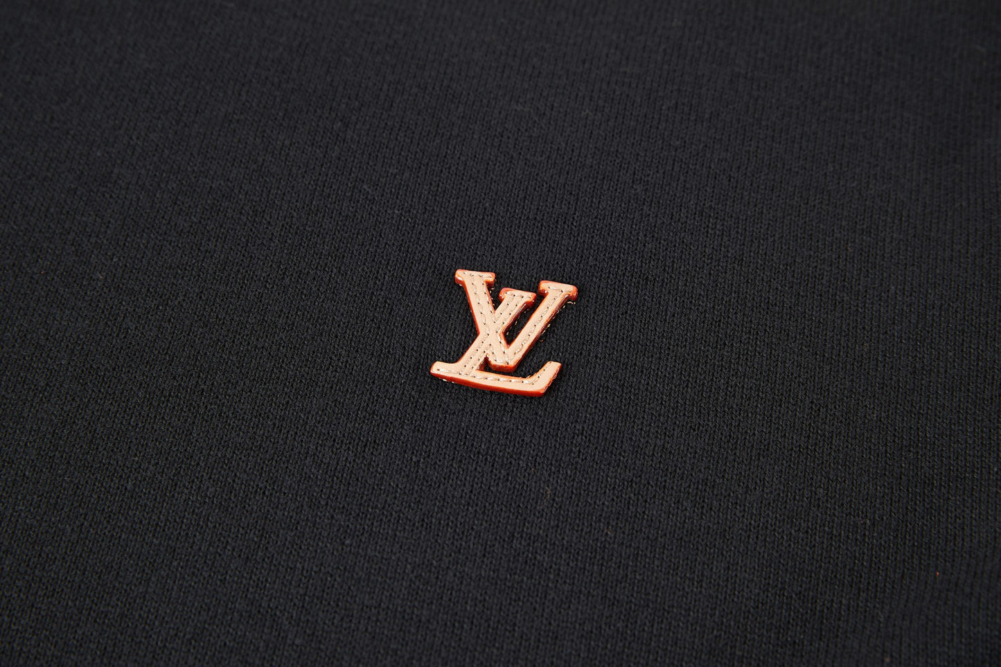 Louis Vuitton Leather Patch Embroidery Knit Sweater