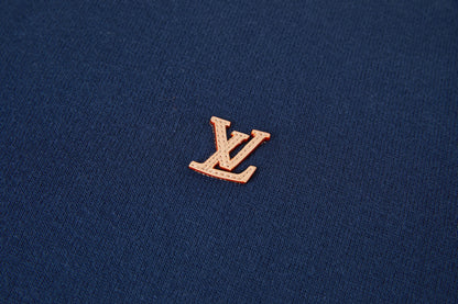 Louis Vuitton Leather Patch Embroidery Knit Sweater