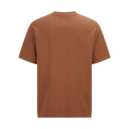 Louis Vuitton Leather Patch Embroidery Knit Sweater