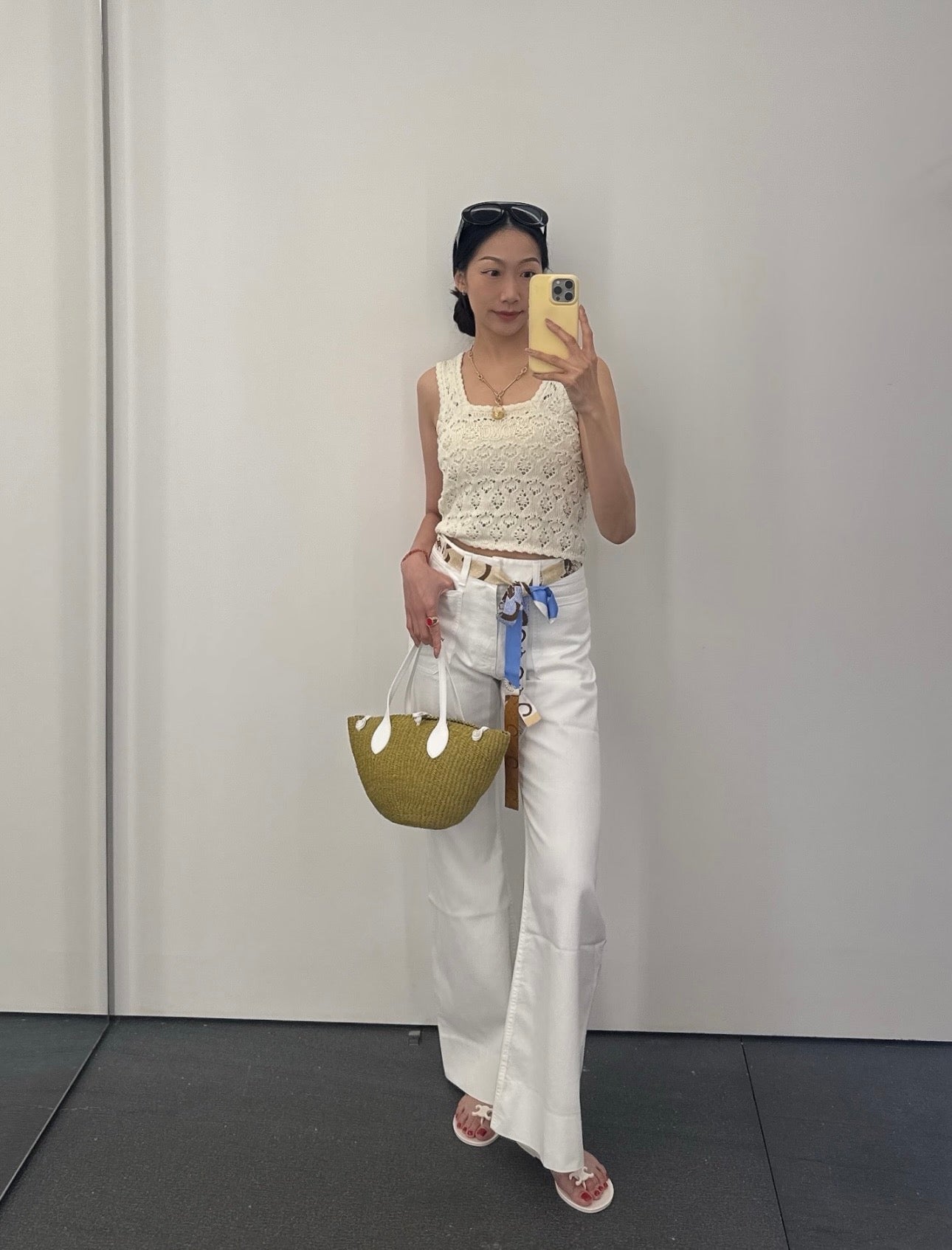 Celine Triomphe Cut-out Knit Vest