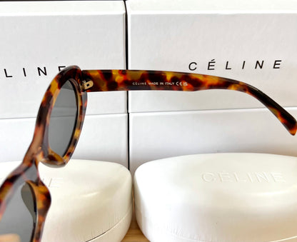 Celine Triomphe Tortoise Shell Sunglasses