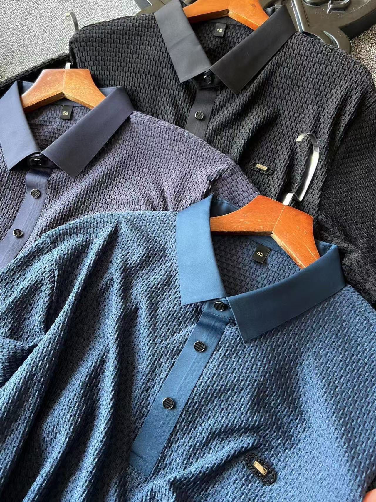 Ferragamo Seamless Liquid Ammonia Cotton Polo Shirt