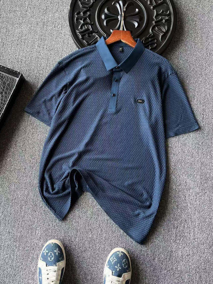 Ferragamo Seamless Liquid Ammonia Cotton Polo Shirt