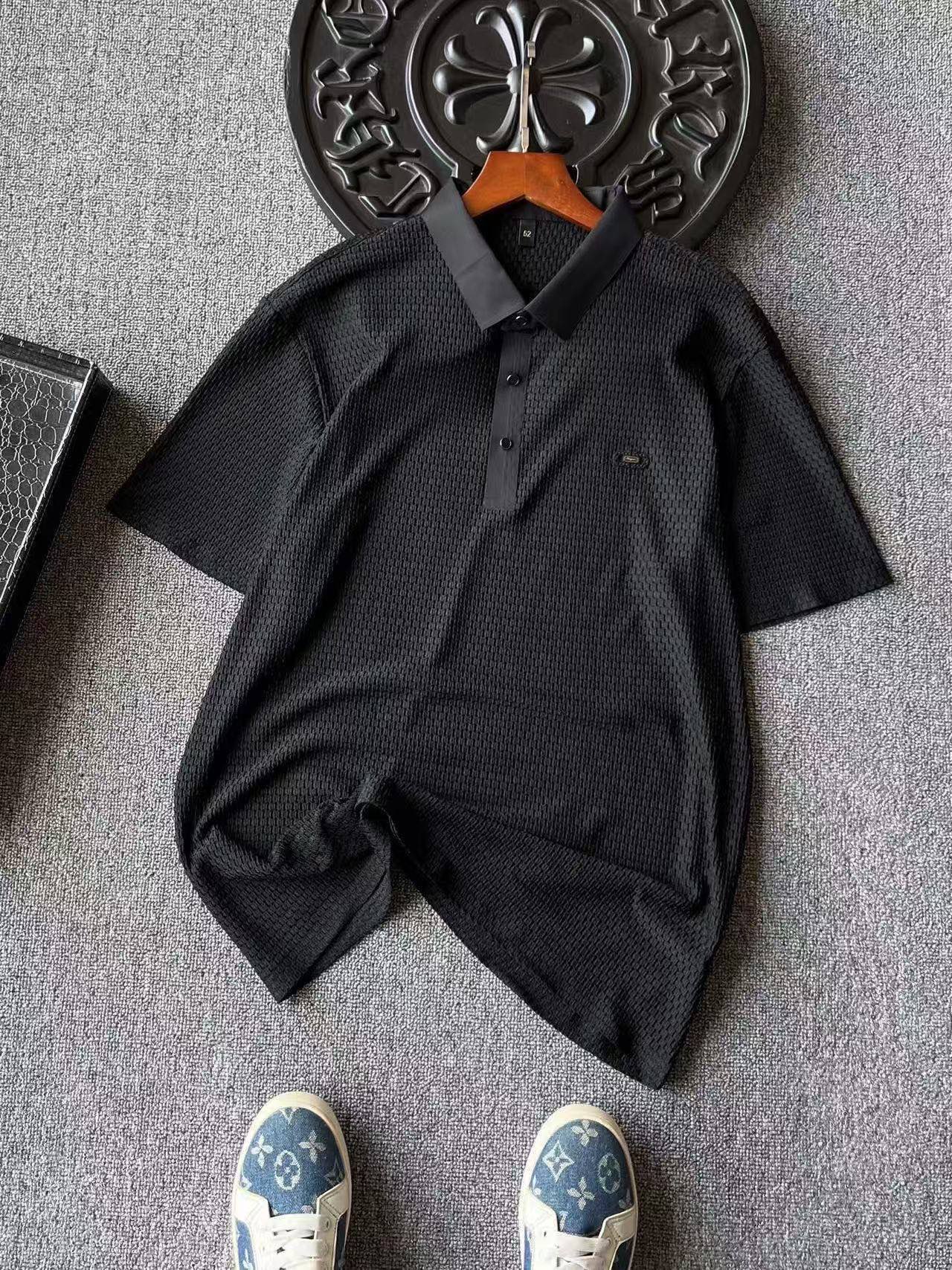 Ferragamo Seamless Liquid Ammonia Cotton Polo Shirt