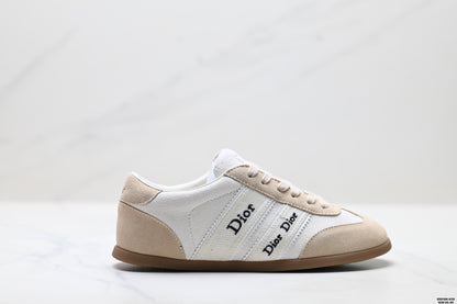 Dior Ribbon Suede and Calfskin Sneakers