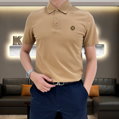 Hermès Seamless Mercerized Cotton Polo Shirt – 2026 Spring/Summer Collection