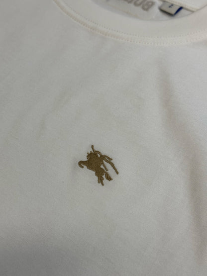 Burberry Check-Trim Equestrian Knight T-Shirt