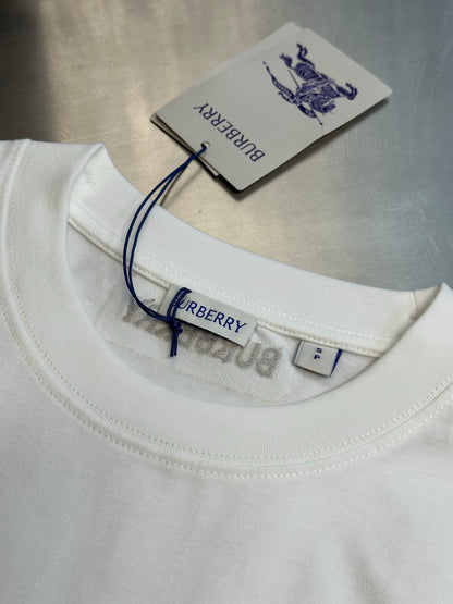 Burberry Check-Trim Equestrian Knight T-Shirt