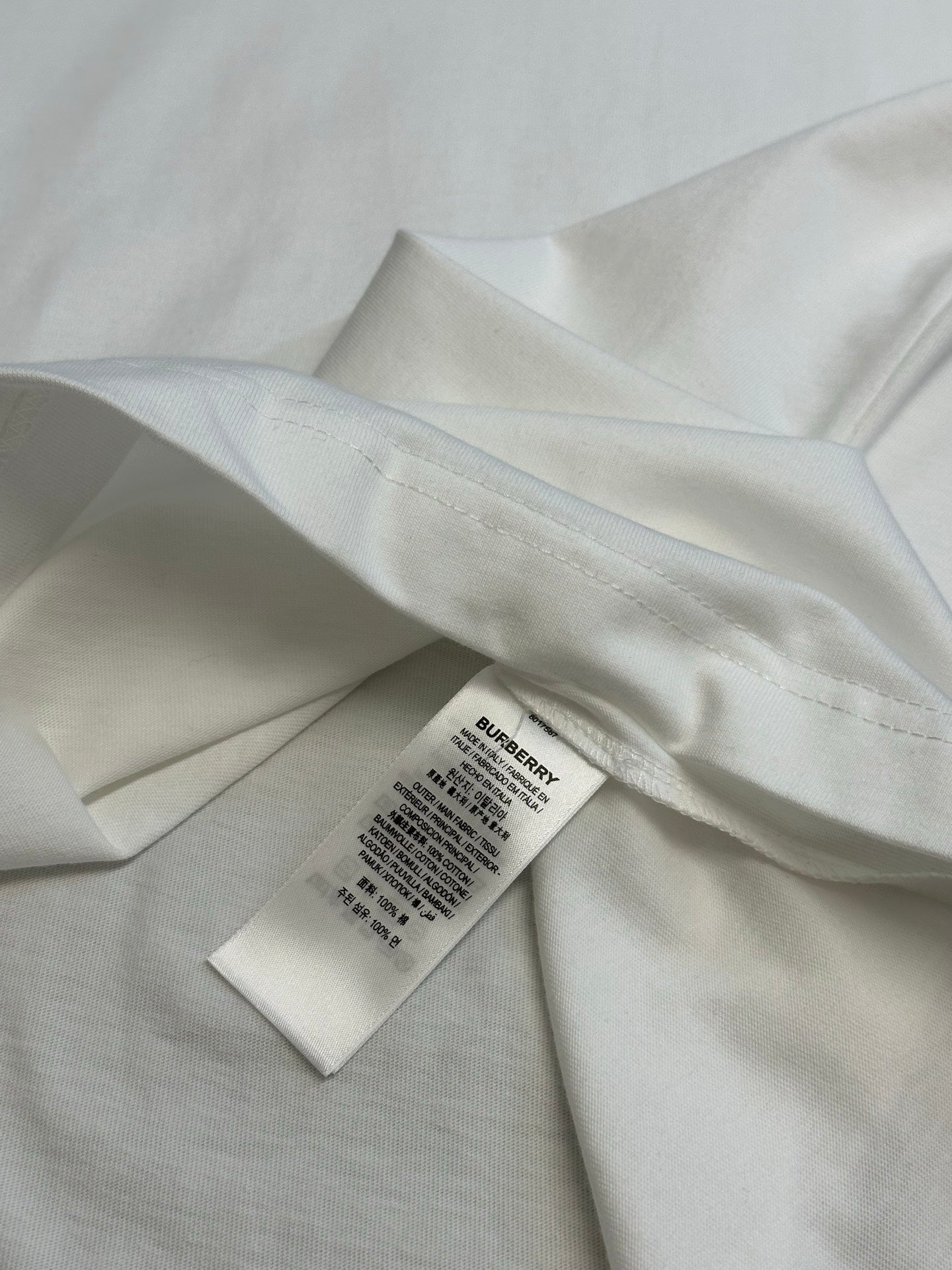 Burberry Check-Trim Equestrian Knight T-Shirt