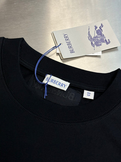 Burberry Check-Trim Equestrian Knight T-Shirt
