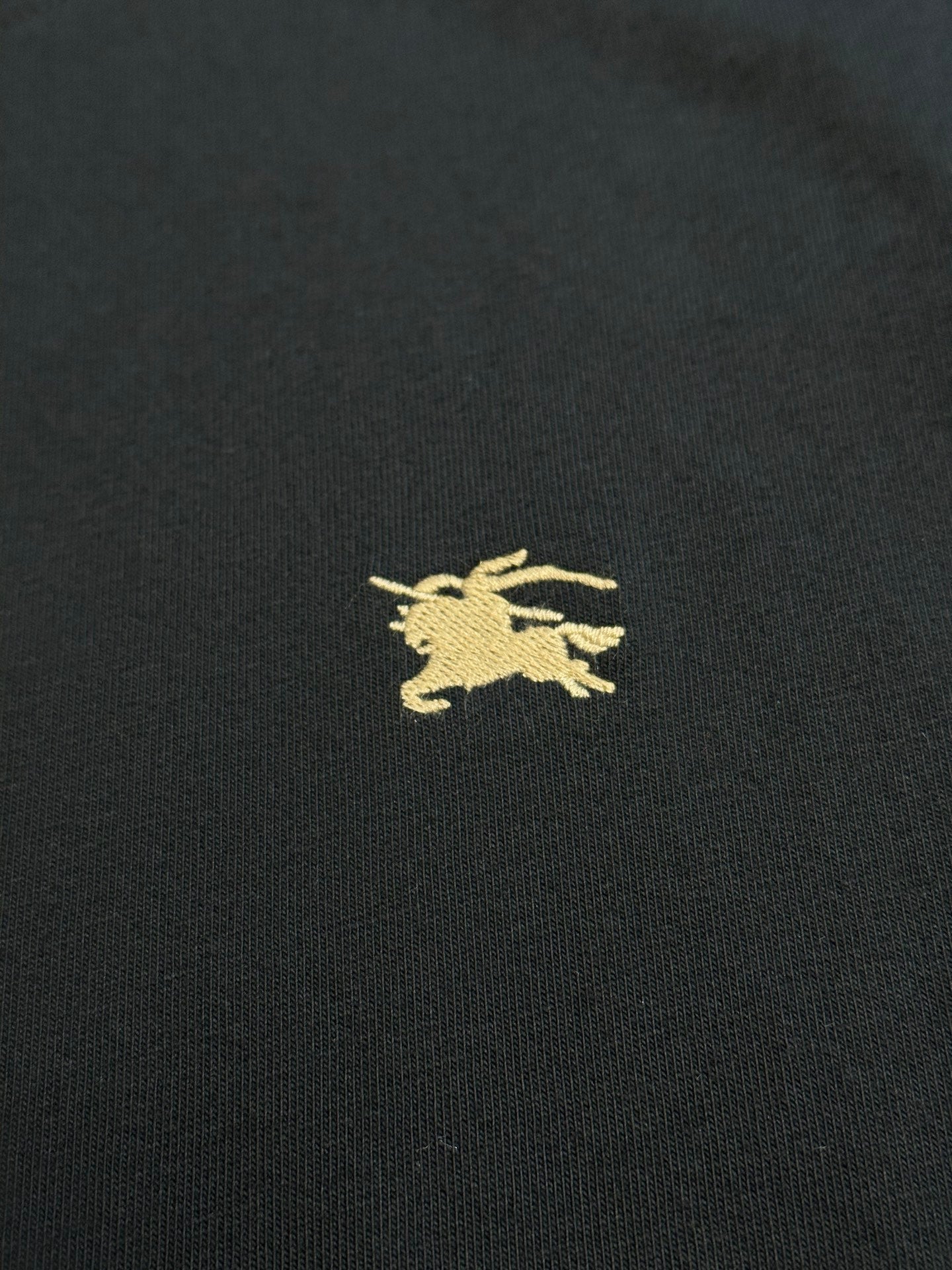 Burberry Check-Trim Equestrian Knight T-Shirt
