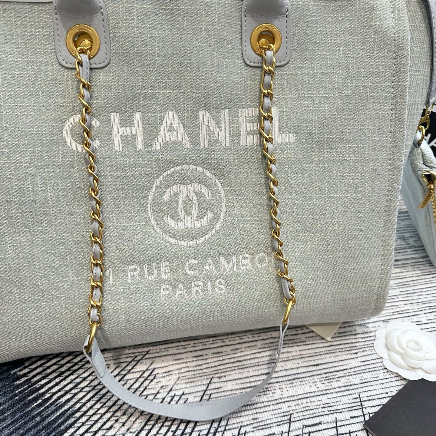 Chanel Canvas Beach Bag – 33cm