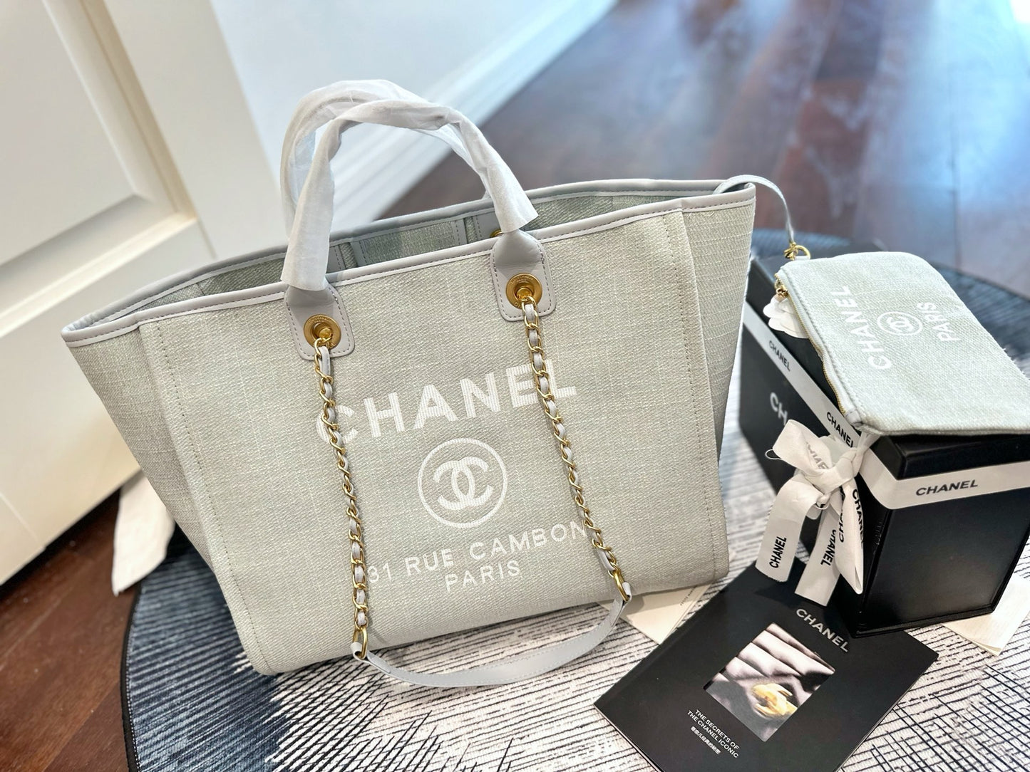 Chanel Canvas Beach Bag – 33cm