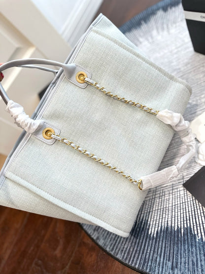 Chanel Canvas Beach Bag – 33cm