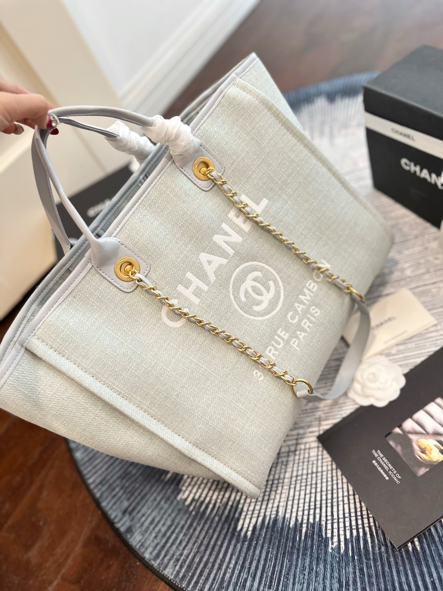 Chanel Canvas Beach Bag – 33cm