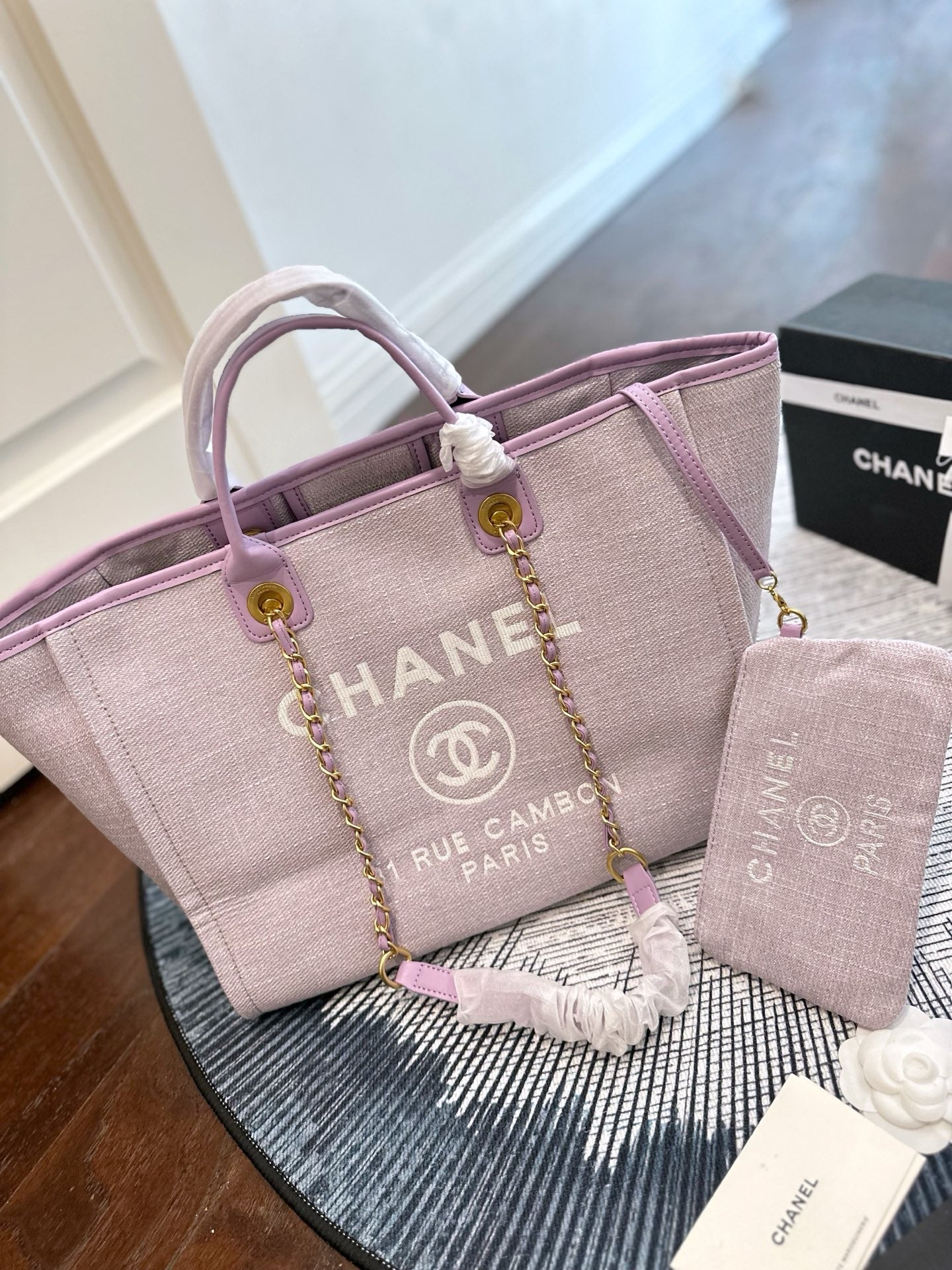 Chanel Canvas Beach Bag – 33cm