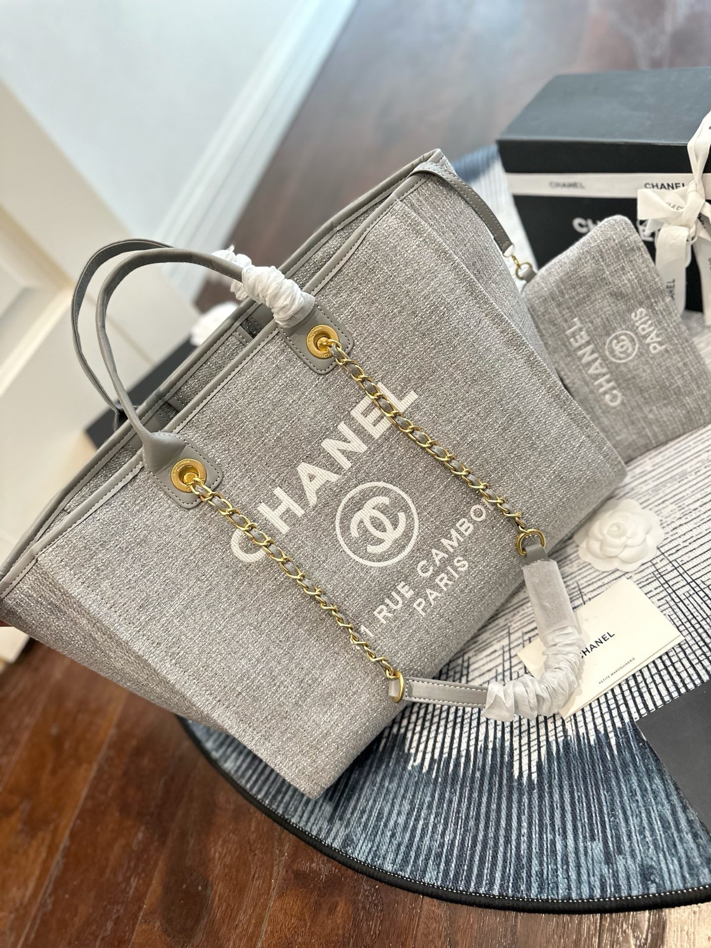 Chanel Canvas Beach Bag – 33cm