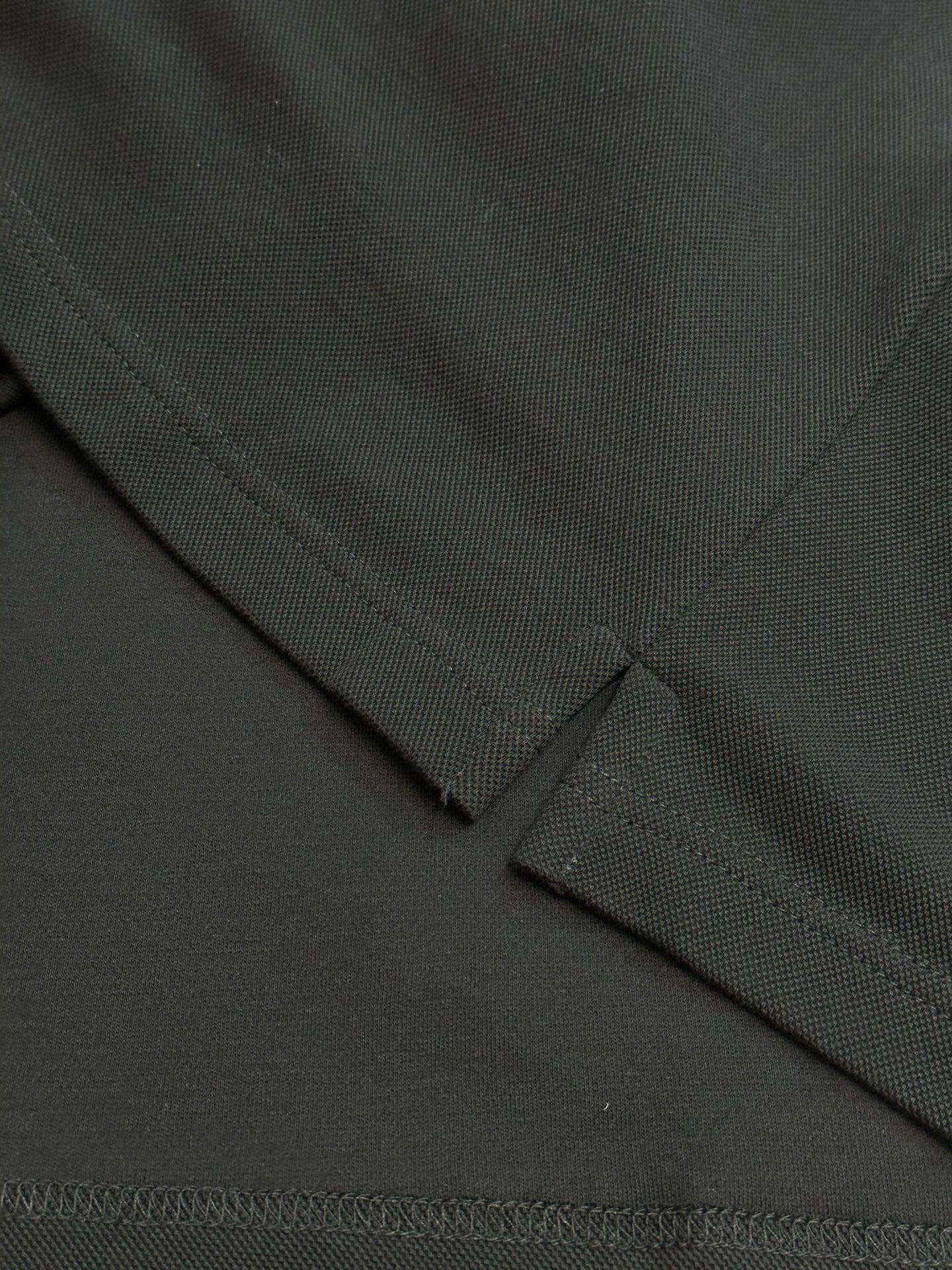 Gucci Logo Button Embroidered Pique Cotton Shirt