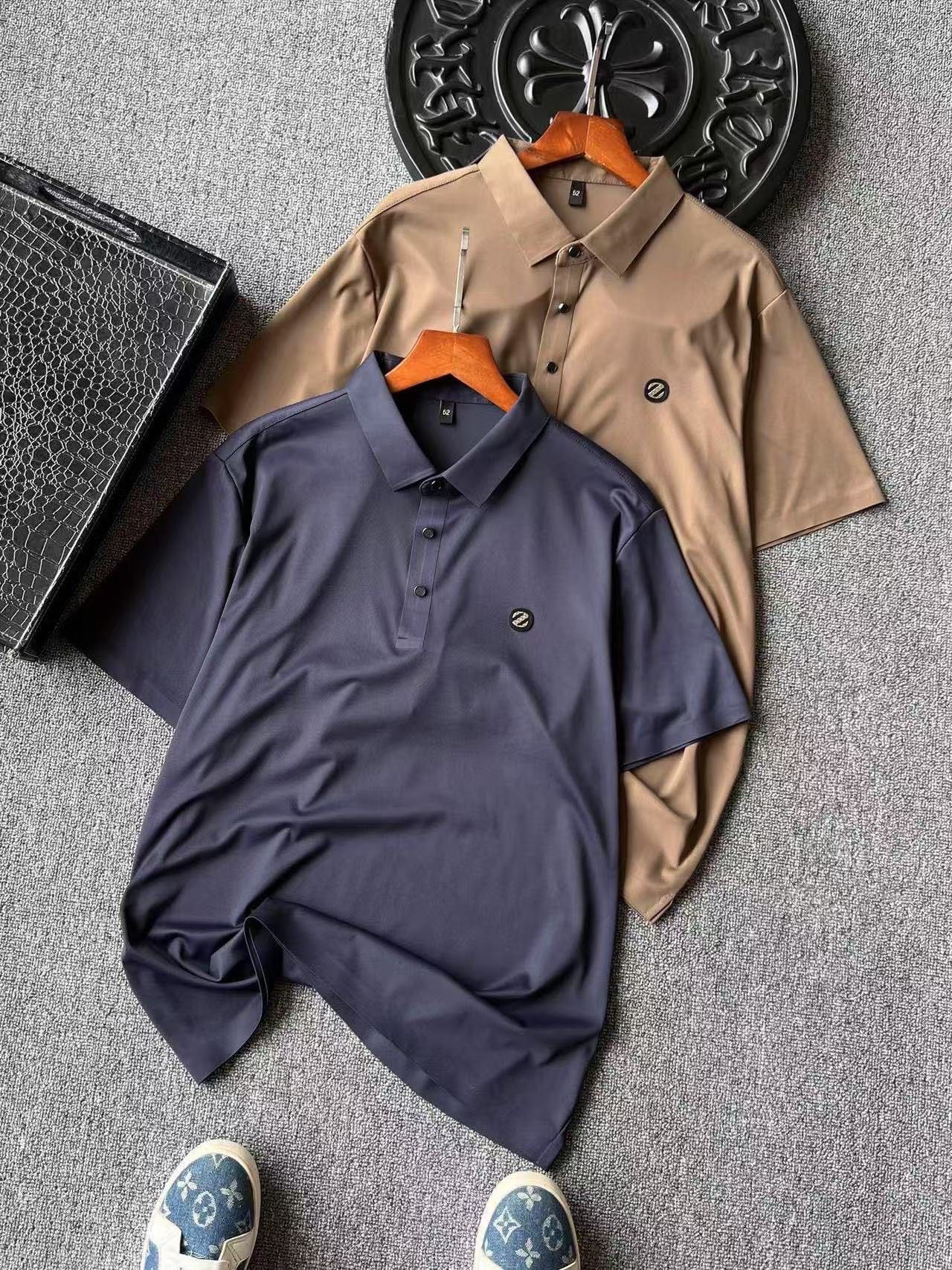 Zegna Ice Oxygen Silk Seamless Polo Shirt