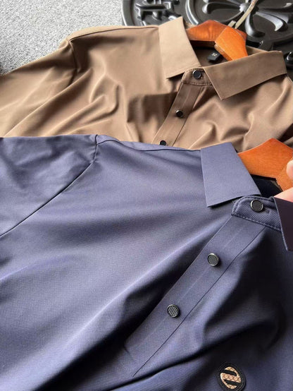 Zegna Ice Oxygen Silk Seamless Polo Shirt