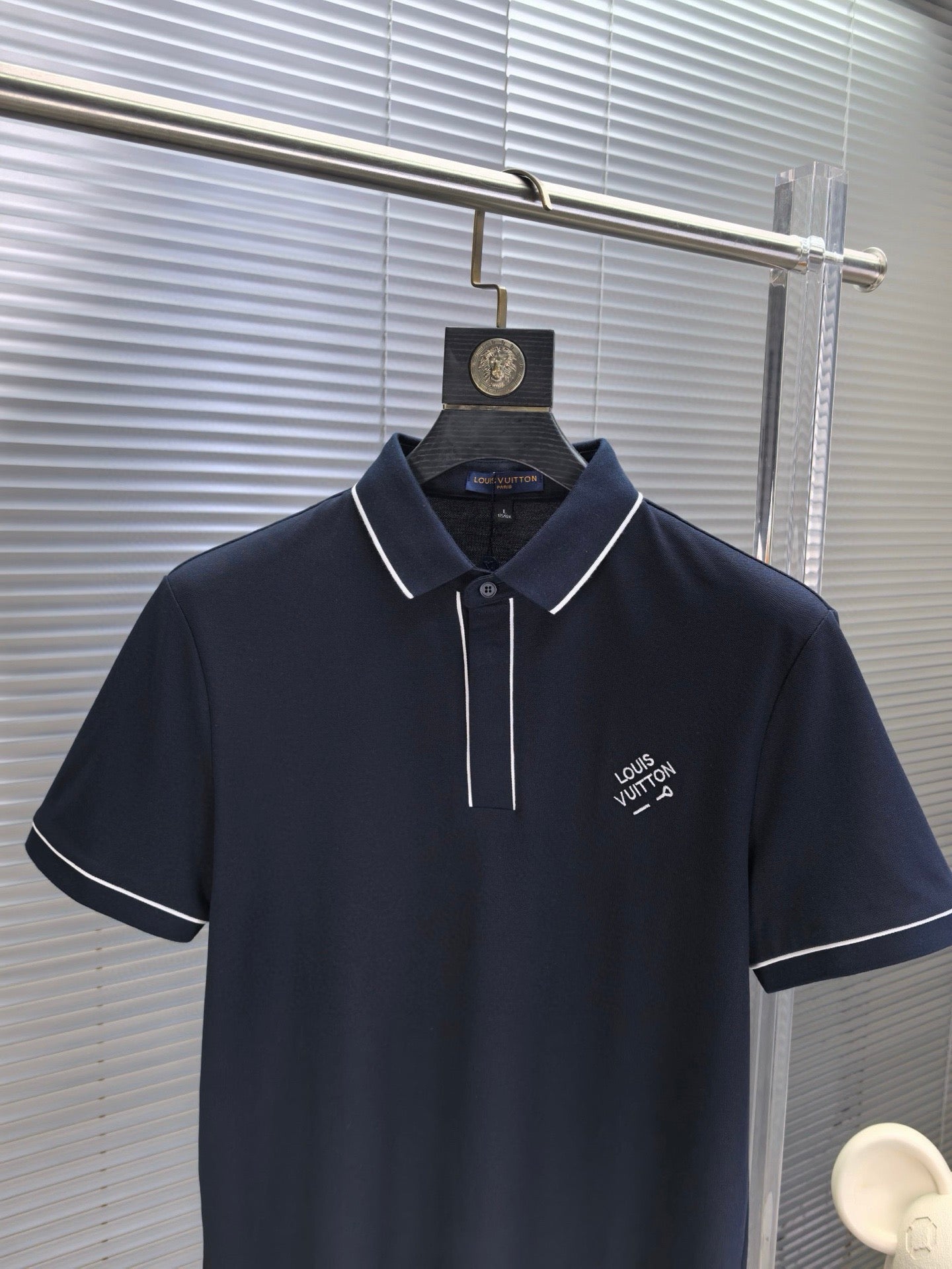 Louis Vuitton Embroidered Logo Pique Cotton Polo Shirt – Spring/Summer Collection – 2026