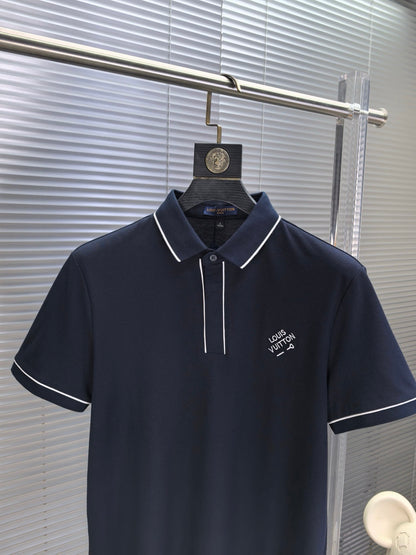 Louis Vuitton Embroidered Logo Pique Cotton Polo Shirt – Spring/Summer Collection – 2026