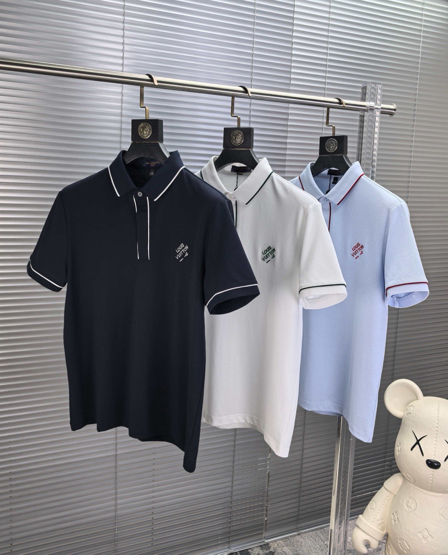 Louis Vuitton Embroidered Logo Pique Cotton Polo Shirt – Spring/Summer Collection – 2026
